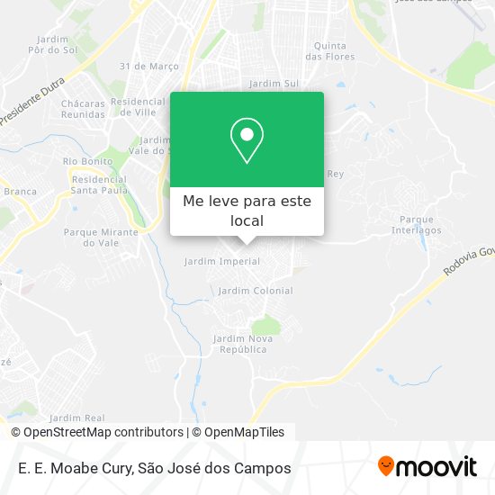 E. E. Moabe Cury mapa