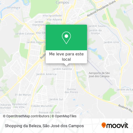 Shopping da Beleza mapa