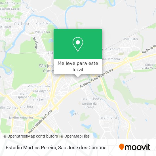 Estádio Martins Pereira mapa