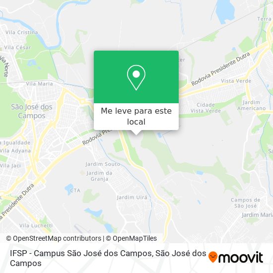 IFSP - Campus São José dos Campos mapa
