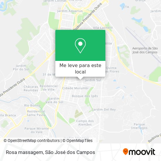 Rosa massagem mapa