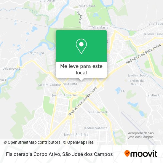 Fisioterapia Corpo Ativo mapa