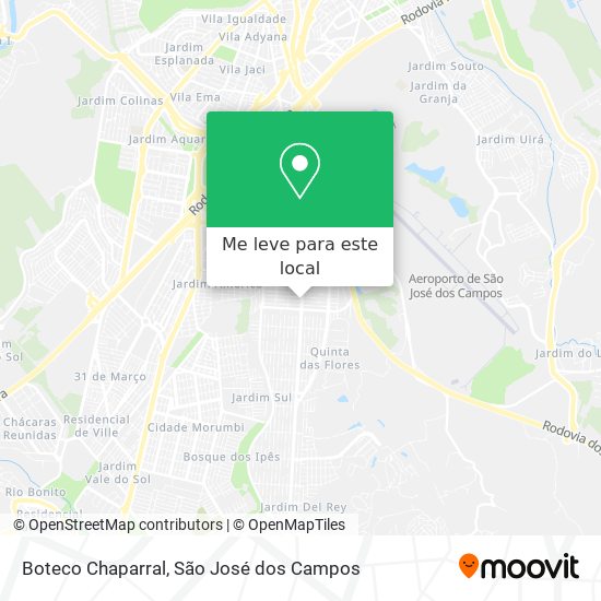 Boteco Chaparral mapa