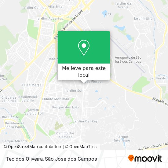 Tecidos Oliveira mapa