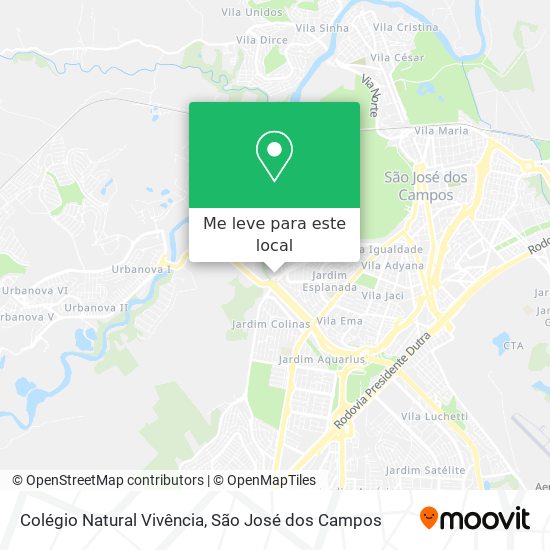 Colégio Natural Vivência mapa