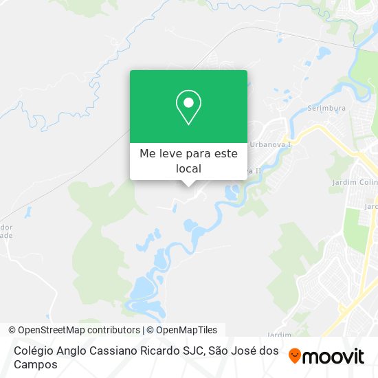 Colégio Anglo Cassiano Ricardo SJC mapa