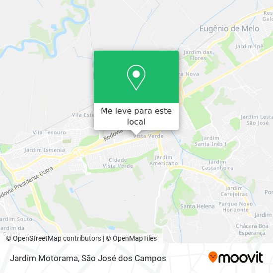 Jardim Motorama mapa