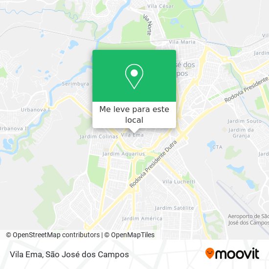 Vila Ema mapa