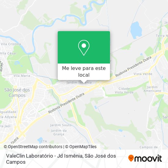 ValeClin Laboratório - Jd Ismênia mapa