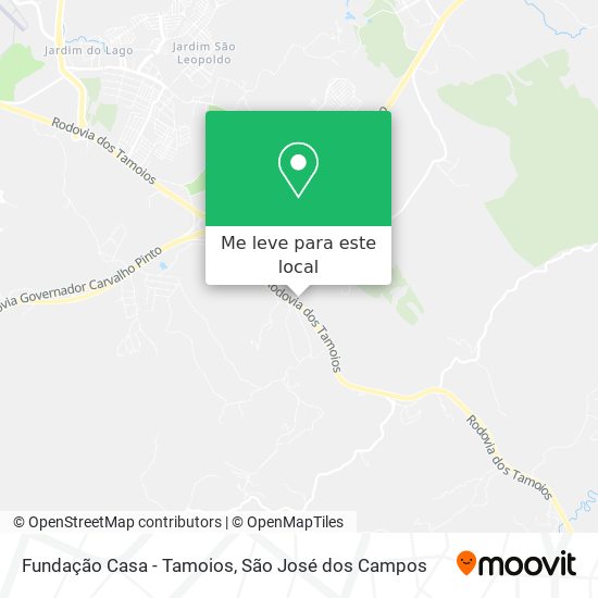 Fundação Casa - Tamoios mapa