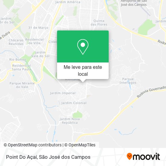 Point Do Açaí mapa