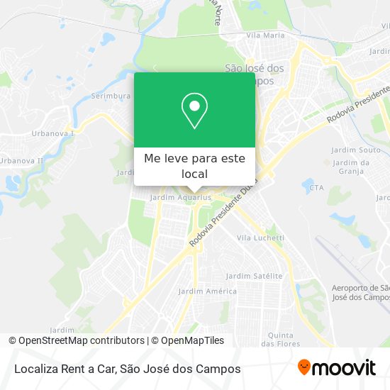 Localiza Rent a Car mapa