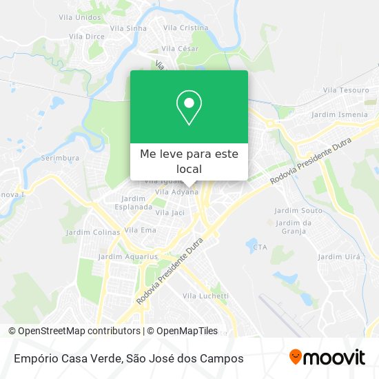 Empório Casa Verde mapa