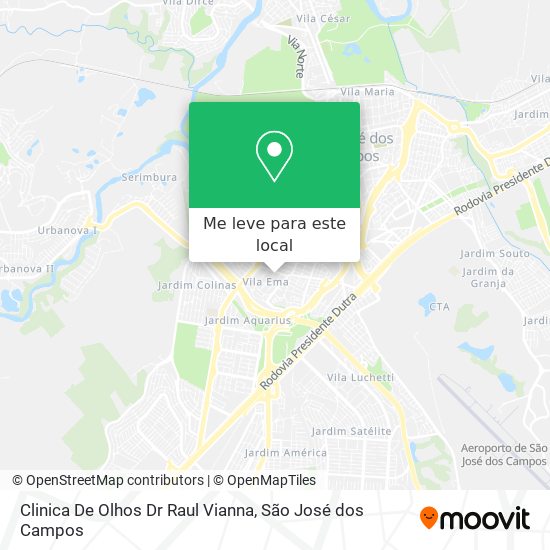 Clinica De Olhos Dr Raul Vianna mapa