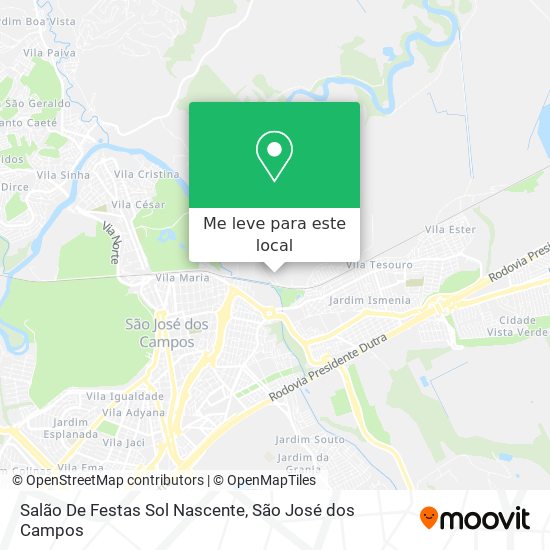 Salão De Festas Sol Nascente mapa