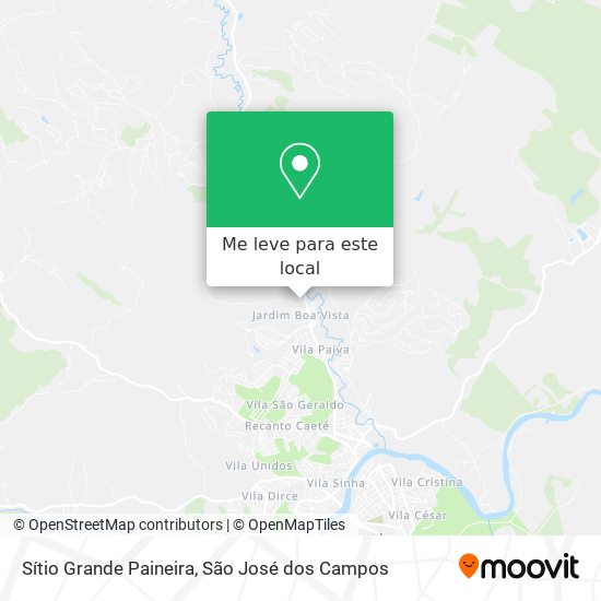 Sítio Grande Paineira mapa