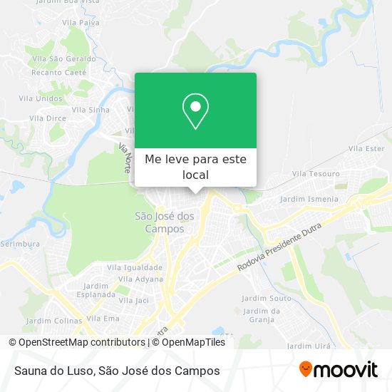 Sauna do Luso mapa