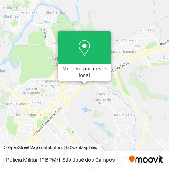 Policia Militar 1° BPM/I mapa