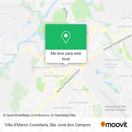 Villa d'Marco Costelaria mapa