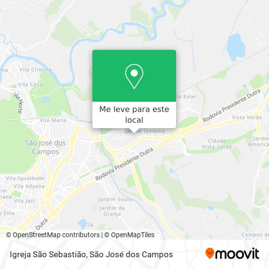 Igreja São Sebastião mapa