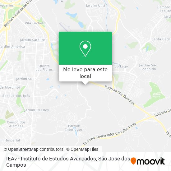 IEAv - Instituto de Estudos Avançados mapa