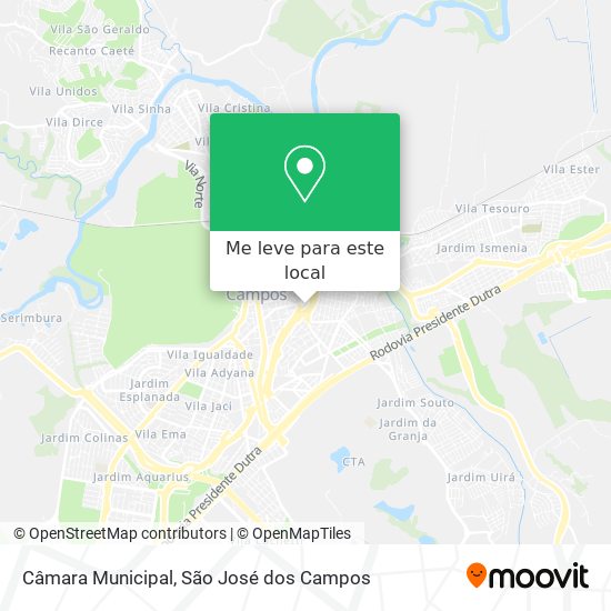 Câmara Municipal mapa
