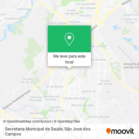 Secretaria Municipal de Saúde mapa