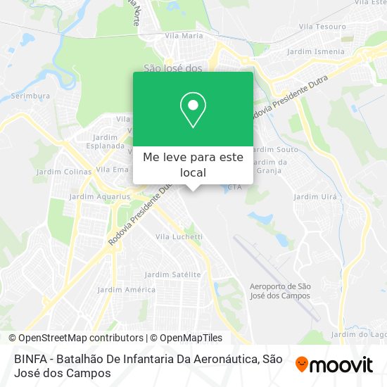 BINFA - Batalhão De Infantaria Da Aeronáutica mapa