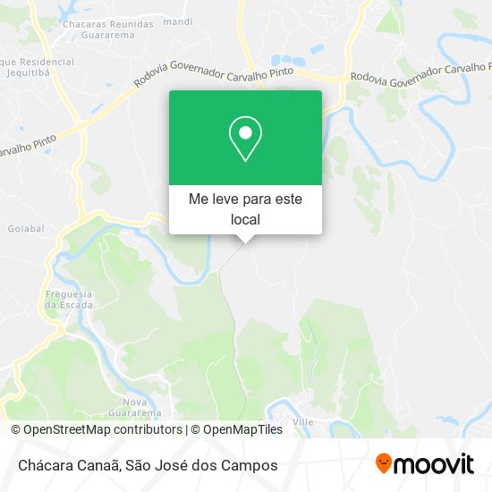 Chácara Canaã mapa