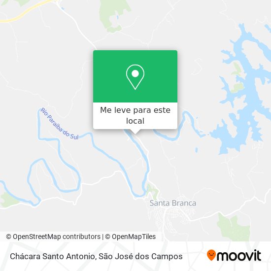 Chácara Santo Antonio mapa