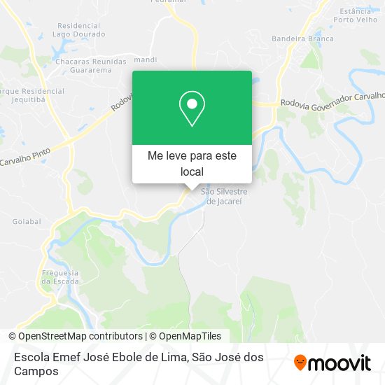 Escola Emef José Ebole de Lima mapa