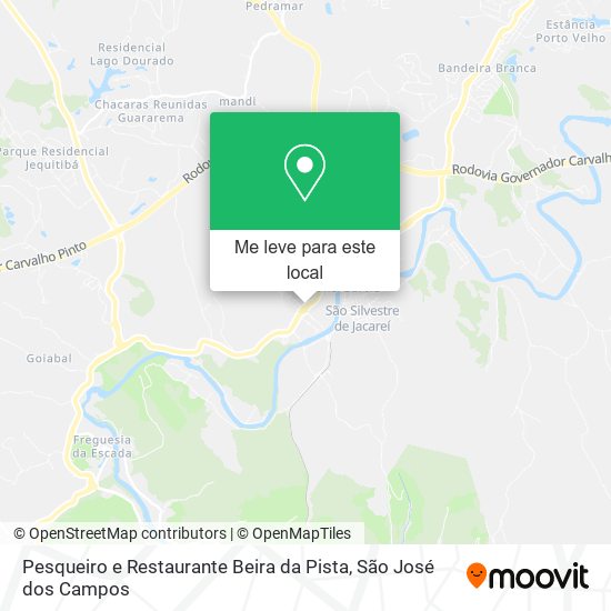 Pesqueiro e Restaurante Beira da Pista mapa