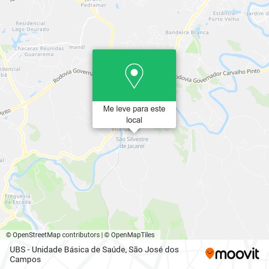UBS - Unidade Básica de Saúde mapa
