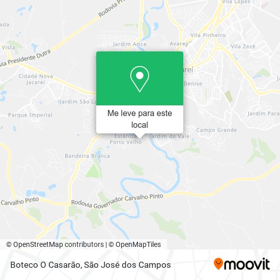 Boteco O Casarão mapa