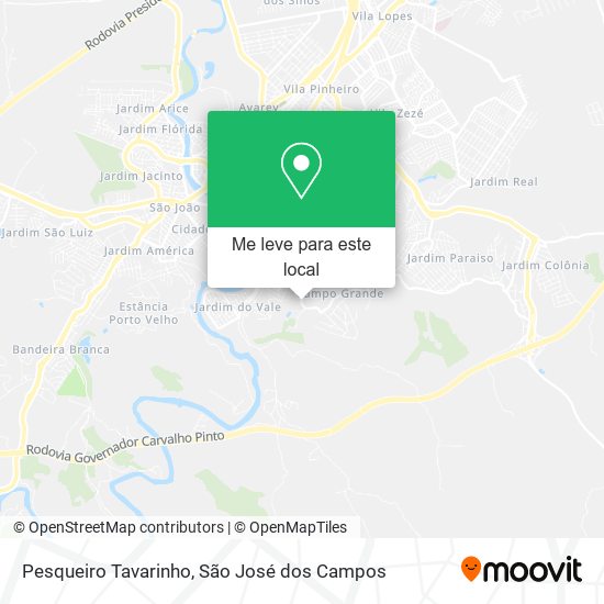 Pesqueiro Tavarinho mapa
