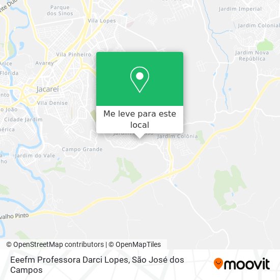 Eeefm Professora Darci Lopes mapa
