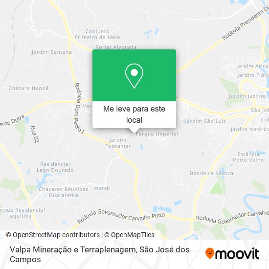 Valpa Mineração e Terraplenagem mapa