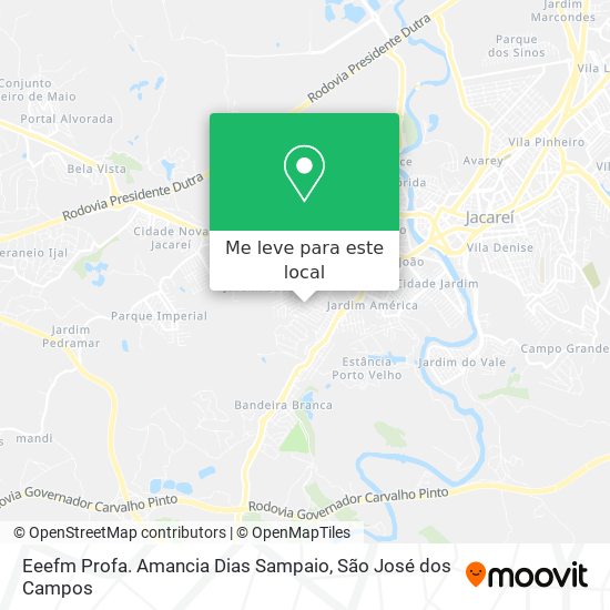 Eeefm Profa. Amancia Dias Sampaio mapa