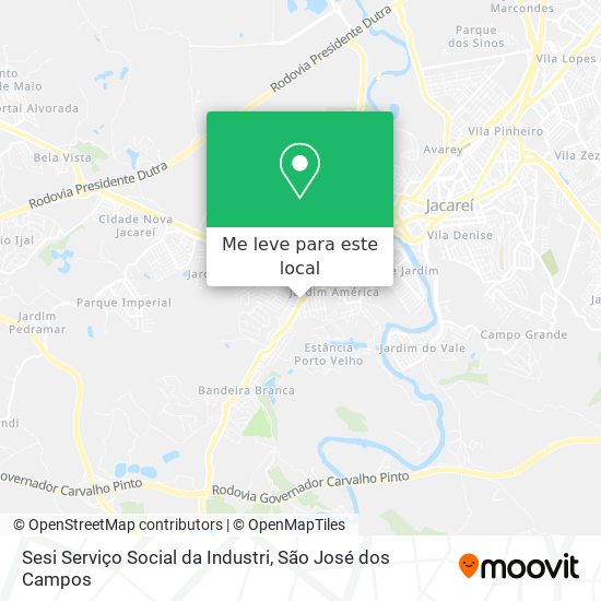 Sesi Serviço Social da Industri mapa