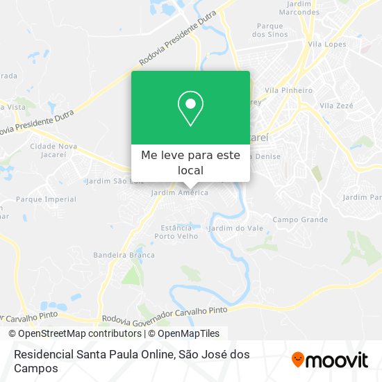 Residencial Santa Paula Online mapa