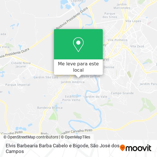 Elvis Barbearia Barba Cabelo e Bigode mapa
