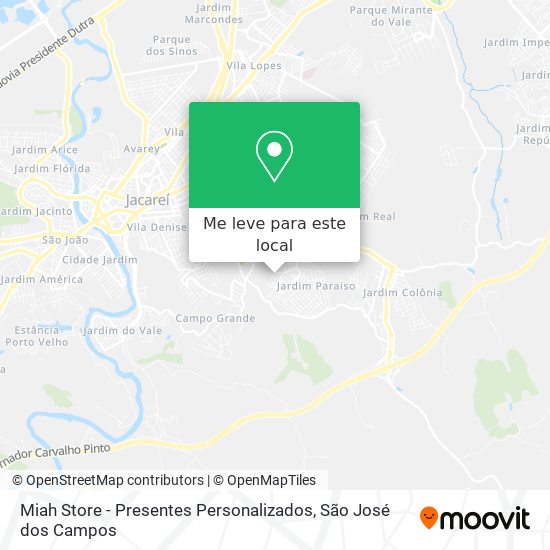 Miah Store - Presentes Personalizados mapa