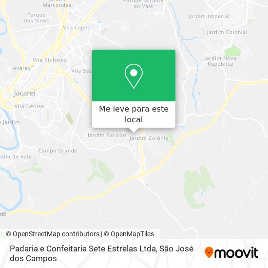 Padaria e Confeitaria Sete Estrelas Ltda mapa