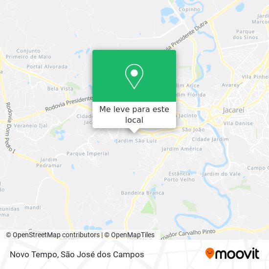 Novo Tempo mapa