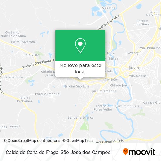 Caldo de Cana do Fraga mapa