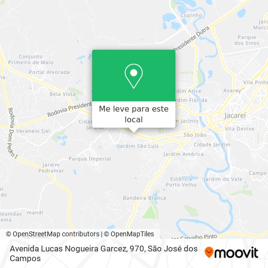 Avenida Lucas Nogueira Garcez, 970 mapa
