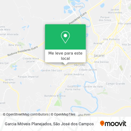 Garcia Móveis Planejados mapa
