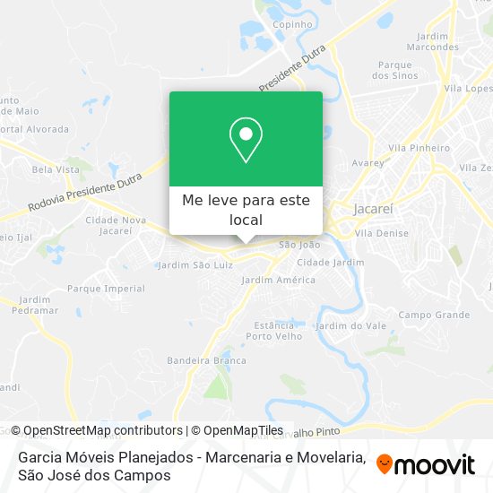 Garcia Móveis Planejados - Marcenaria e Movelaria mapa