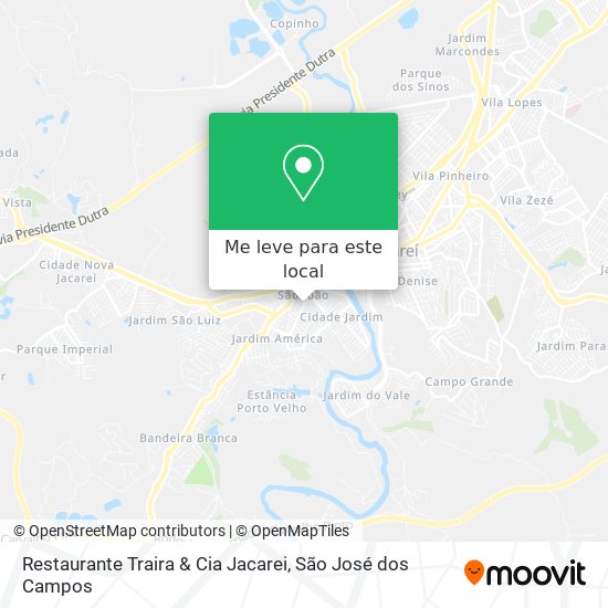 Restaurante Traira & Cia Jacarei mapa