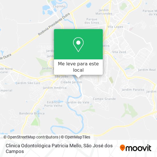 Clinica Odontológica Patricia Mello mapa